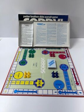 Vintage 1972 Parker Brothers Sorry Slide Pursuit Game Complete